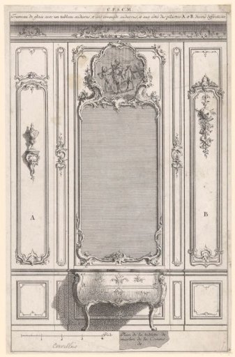 Mirror and commode