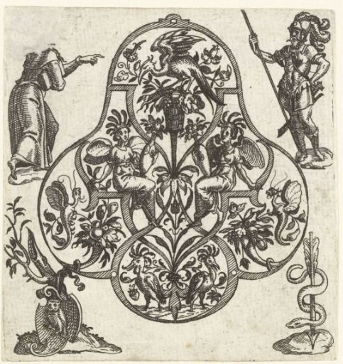 Pendant with two winged women