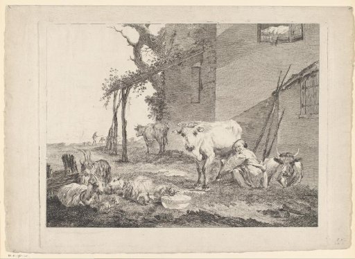 Milking shepherdess