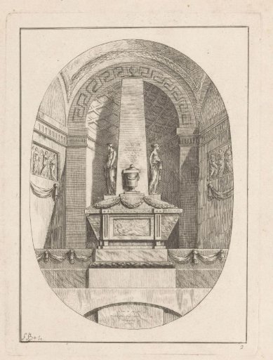 Tomb with an obelisk