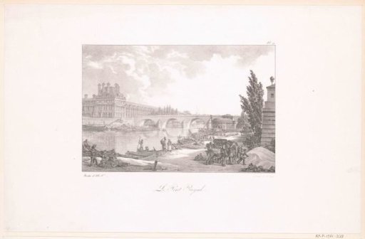 View of the Seine with the Pont Royal