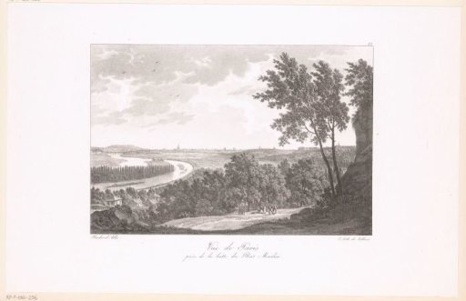 View of the Seine and Paris from the hill of Bas-Meudon