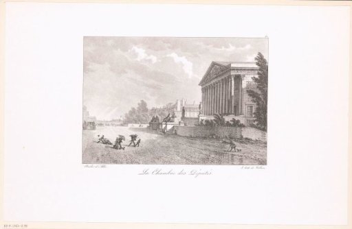 View of the Palais Bourbon in Paris
