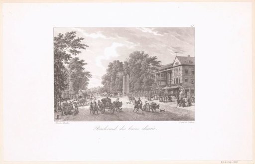 View of the Bains chinois on the Boulevard des Italiens in Paris