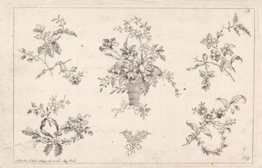 Flowers and basket of flowers