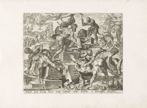 Gideon Demolishes the Altar of Baal
