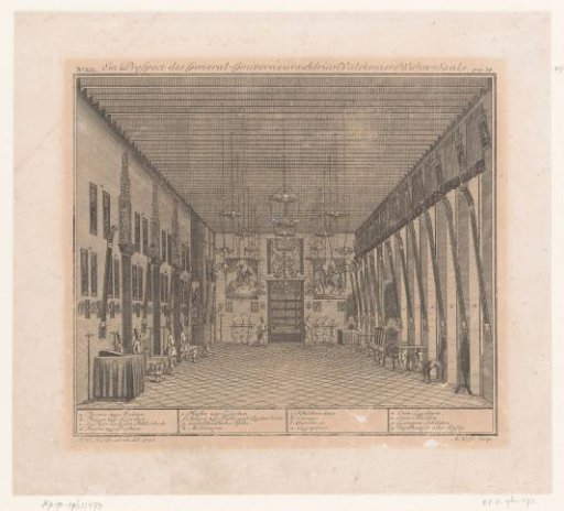 Living room of Governor-General Adriaan Valckenier in Batavia