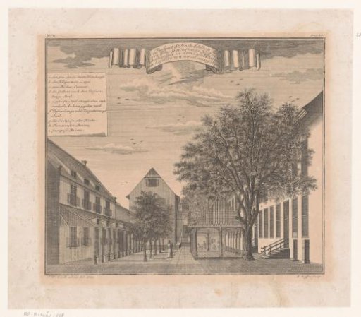 Inner courtyard of the Governor's Palace in Batavia Castle