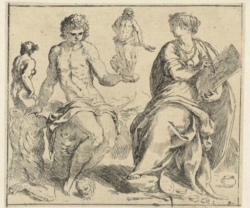 Personifications of sculpture and painting