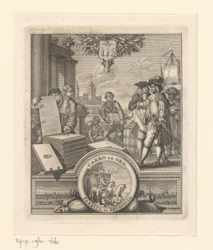 Trade label of a woolen mill in Brussels