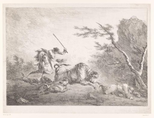 The Chased Wild Bull Attacks