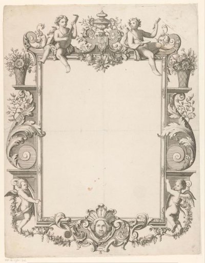 Frame with putti