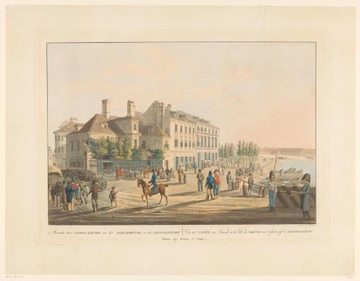 View of the Coffee Houses Opposite the Bridge between Vienna and Leopoldstadt