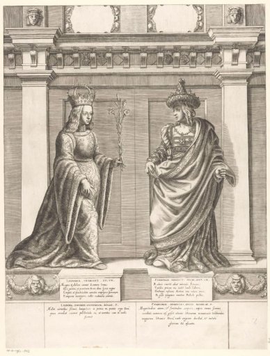 Double portrait of Eleonora Helena of Portugal and Cymburgis of Masovia
