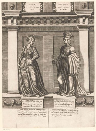 Double portrait of Viridis Visconti and Elisabeth of Carinthia