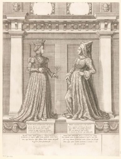 Double Portrait of Bianca Maria Sforza and Mary of Burgundy