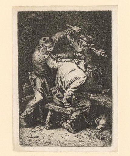 Two fighting peasants
