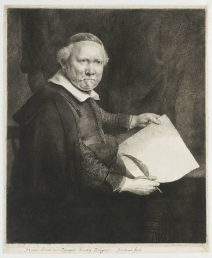 Lieven Willemsz. van Coppenol, writing master: the larger plate