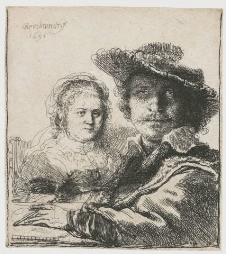 Self-portrait with Saskia