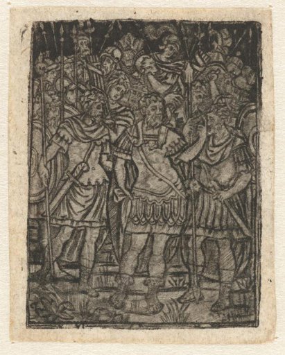 Roman General Giving Instructions to Soldiers