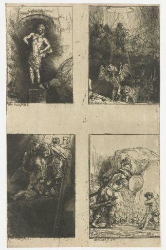 Four illustrations to Menasseh Ben Israel's 'Piedra Gloriosa'