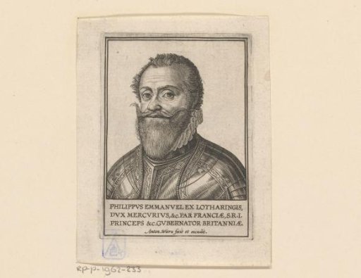 Portrait of Philippe Emmanuel de Lorraine, Duke of Mercoeur