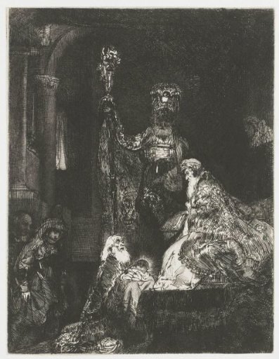 The presentation in the temple in the dark manner