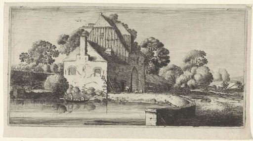 Farmhouse by a Pond