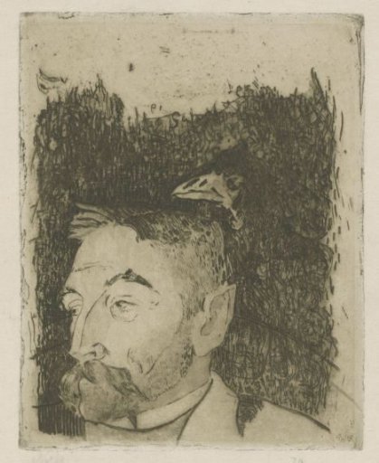 Portrait of Stéphane Mallarmé.