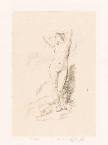 Study of a standing nude woman