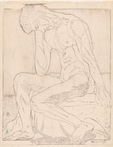 Seated Nude Man