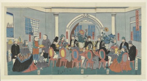 Five Nationalities at a Banquet