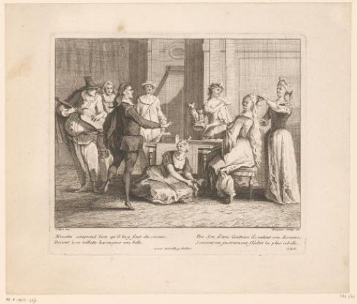 Mezzetino Singing to a Woman at Her Dressing Table