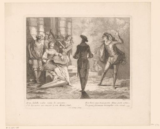 Serenade to Isabella by Pierrot and Scaramouche