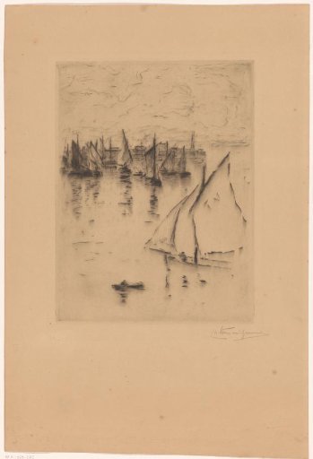 Sailing Ships before the Harbour of Le Havre