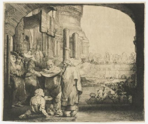 Peter and John at the temple gate