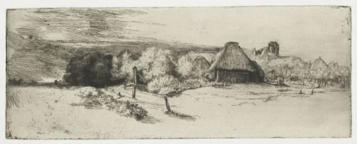Landscape with a farm building and the 'house with the tower'