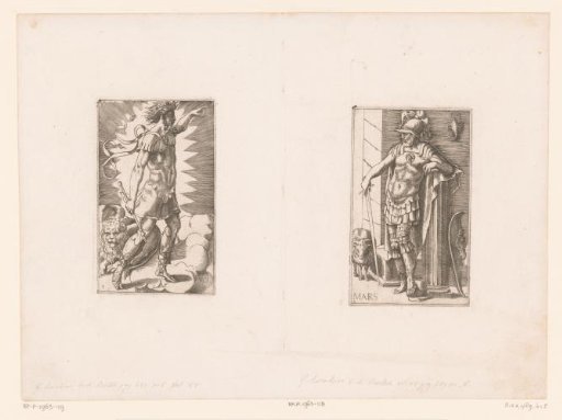 Mars with beside him a ram and scorpion