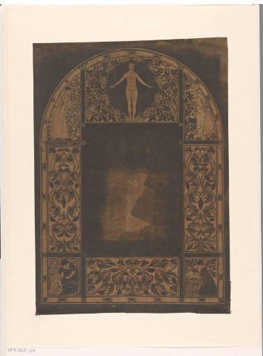 Design for the Frame of a Calendar for 1901 with Women and Flowers