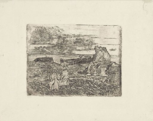 Resting Figures on the Coast