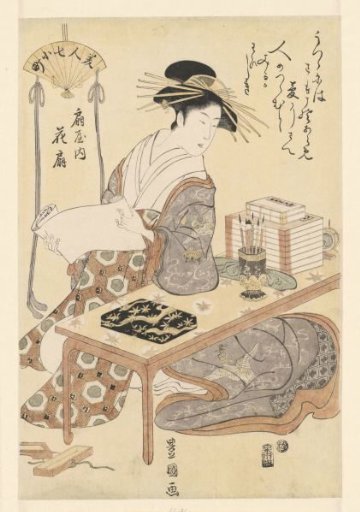 Courtesan Ogiya from the Hanaogi house