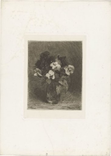 Violets in a Vase