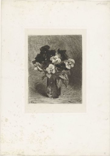 Violets in a Vase
