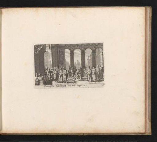 Tartar delegation visiting a palace