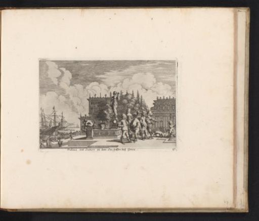 Palazzi at the harbor of Genoa