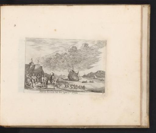 View of the harbor of Gaeta and the fort Santissima Trinita