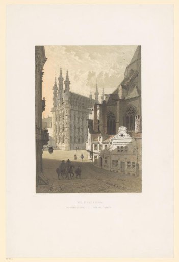 View of the Town Hall in Leuven