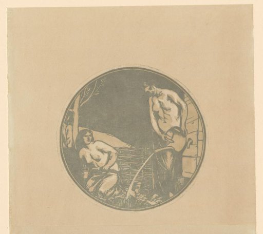 Two women watering plants