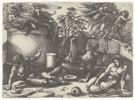 Sacrifice of Cain and Abel and Expulsion from Paradise of Adam and Eve