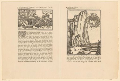 Women running after a rabbit and man with a dolphin